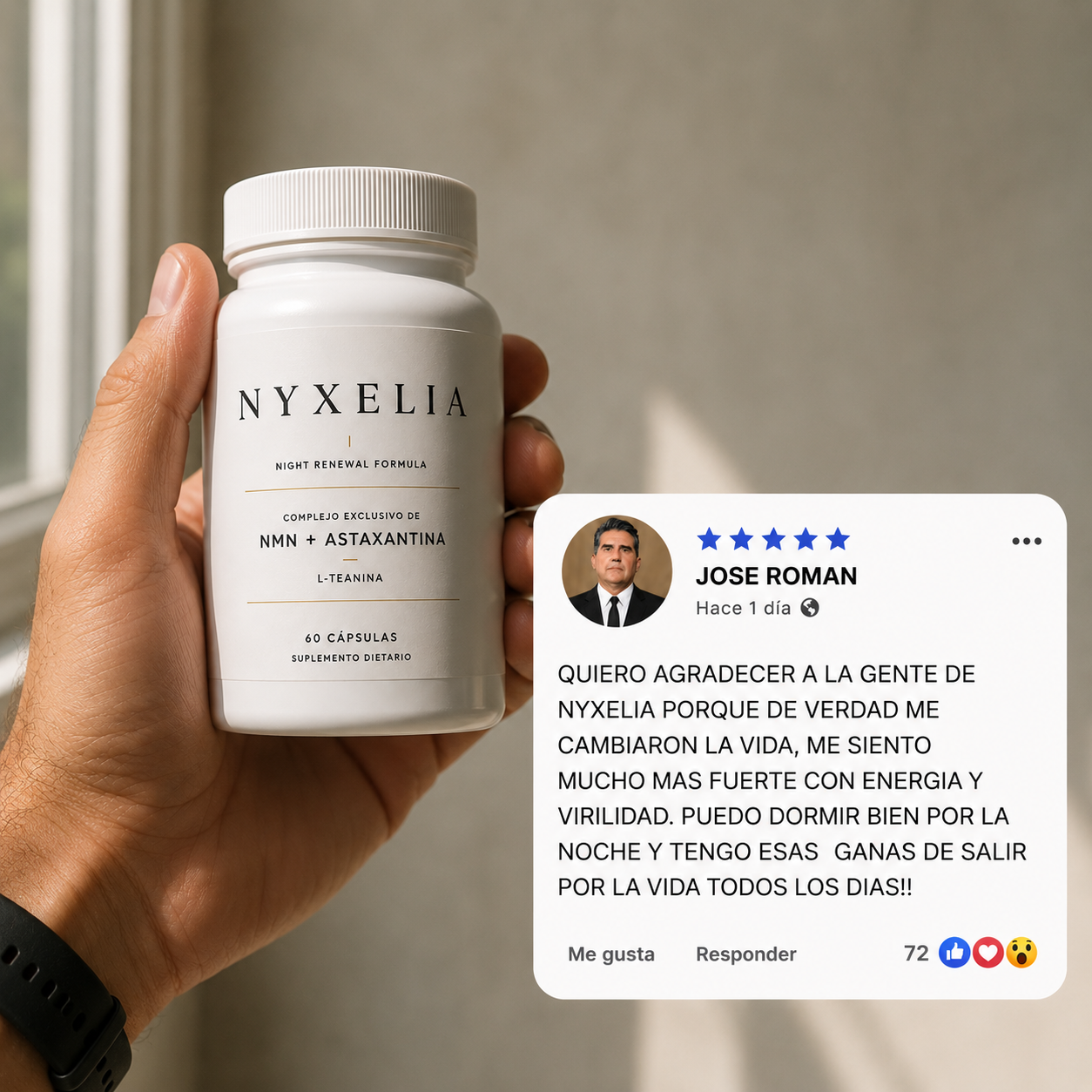 NYXELIA® – Recuperá tu energía y volvé a sentirte bien.